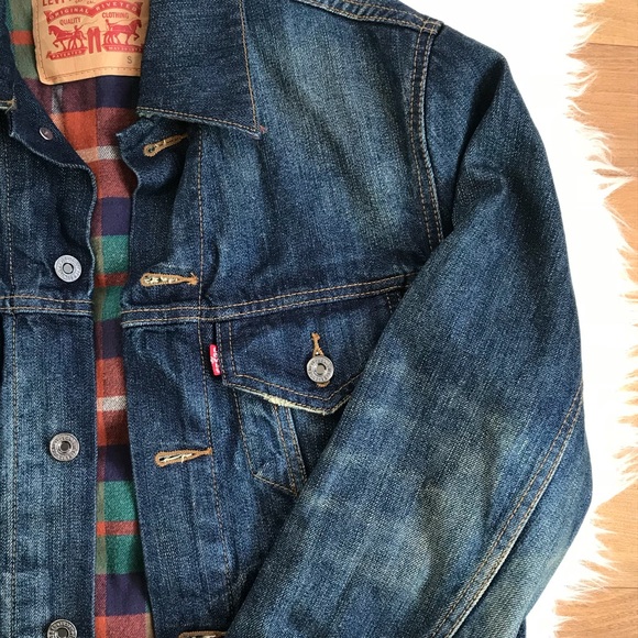 Levi's Jackets & Coats | Levis Flannel Denim Jacket | Poshmark